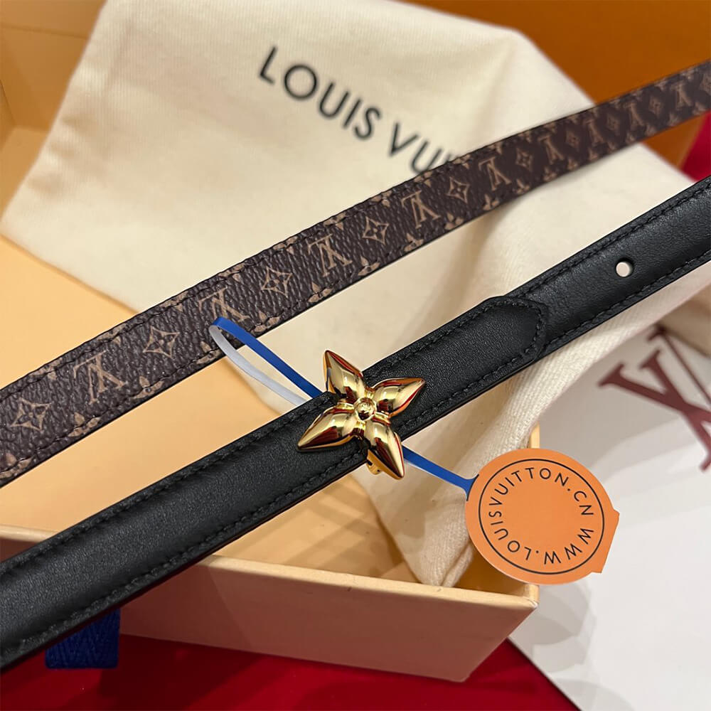 LV Mini Flowergram 15mm Reversible Belt