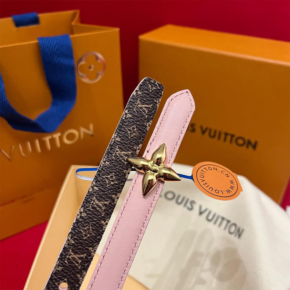 LV Mini Flowergram 15mm Reversible Belt
