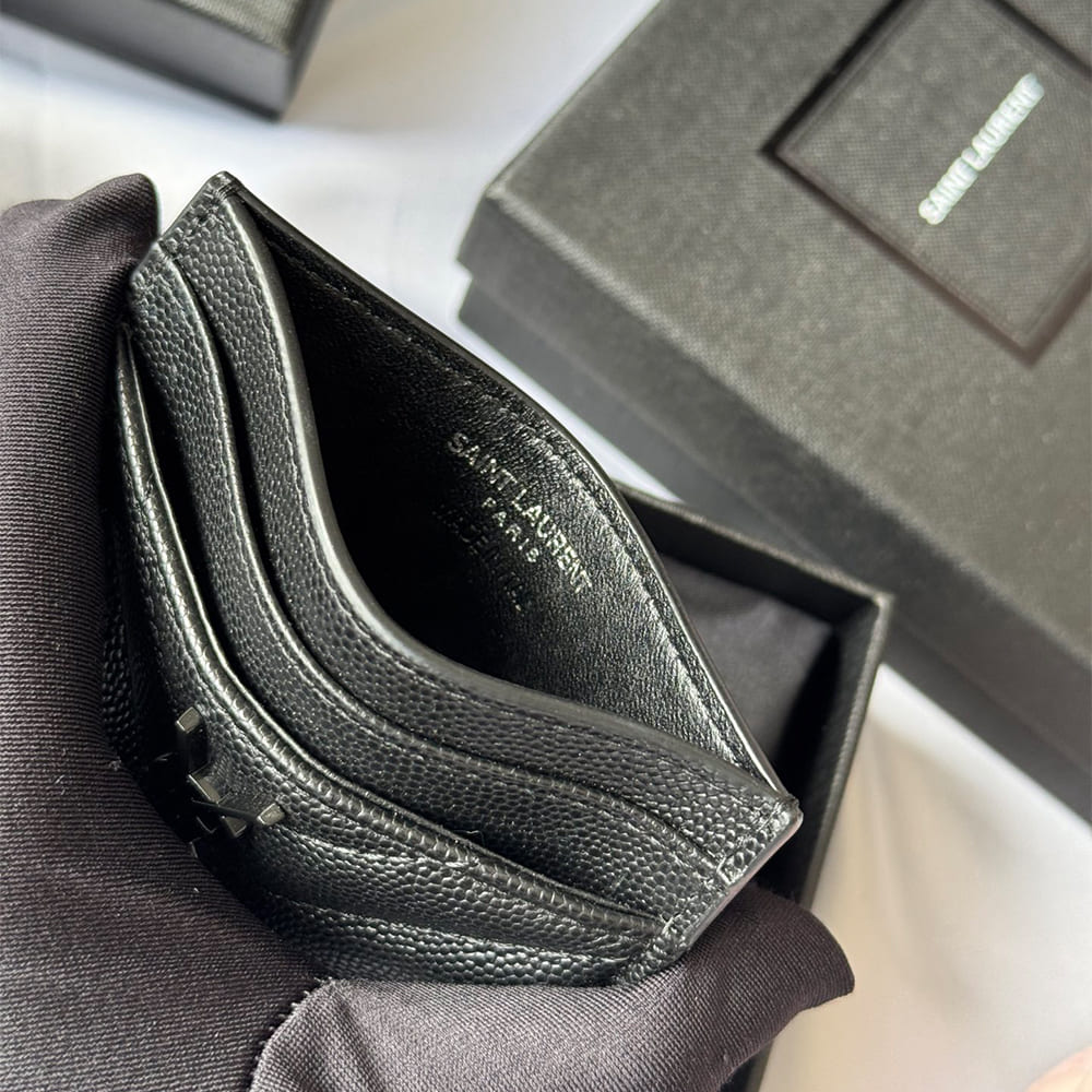 CASSANDRE MATELASS?? card case in grain de poudre leather(HIGH-END GRADE)