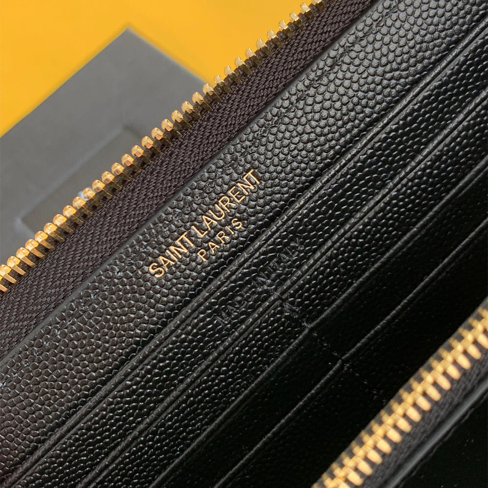 CASSANDRE MATELASS?? ZIP AROUND WALLET IN GRAIN DE POUDRE LEATHER(HIGH-END GRADE)