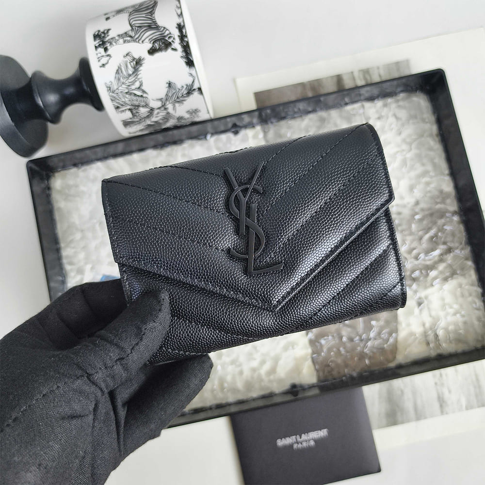 CASSANDRE MATELASS?? SMALL ENVELOPE WALLET IN GRAIN DE POUDRE LEATHER(HIGH-END GRADE)