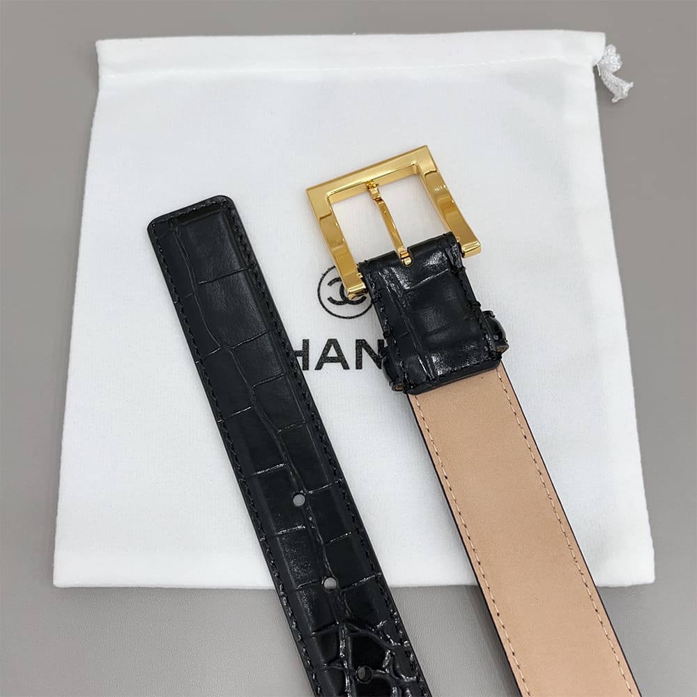 Ch**el Leather belt 30 mm