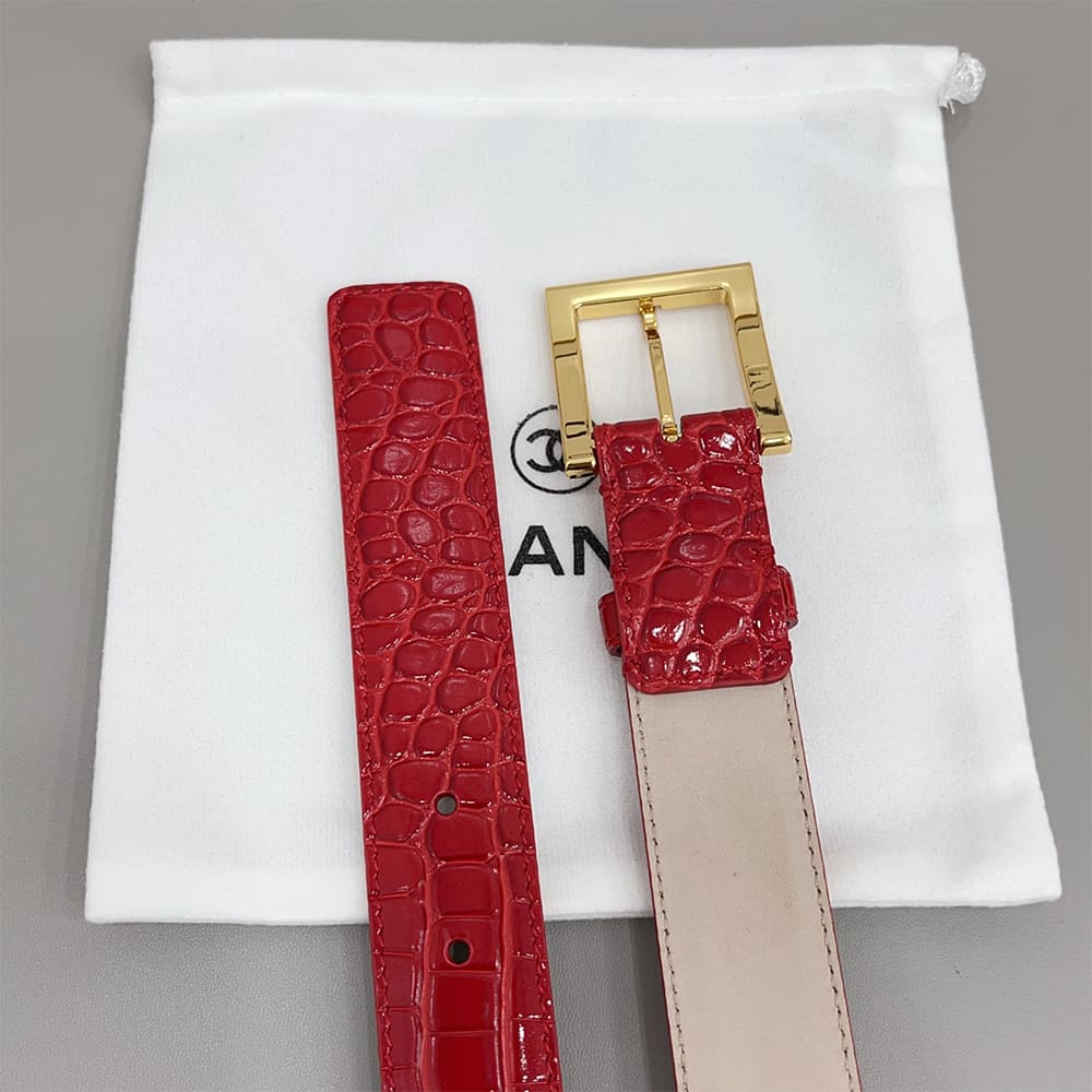 Ch**el Leather belt 30 mm
