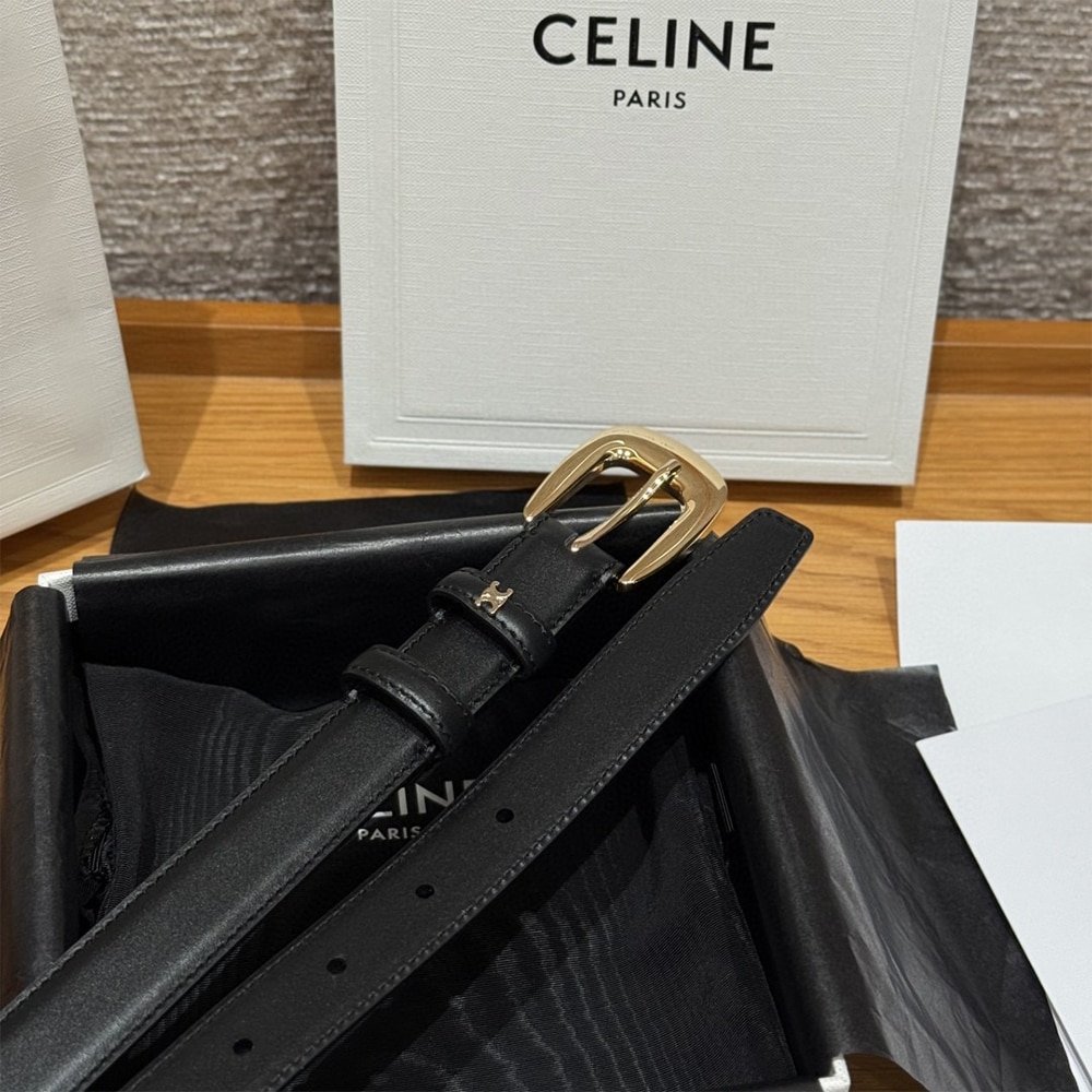 Ce1i*e VIVIENNE BELT 25MM IN Taurillon Leather