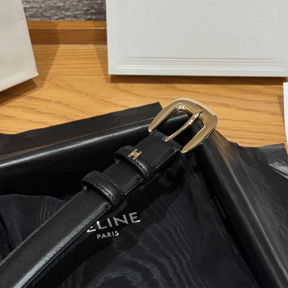 Ce1i*e VIVIENNE BELT 25MM IN Taurillon Leather