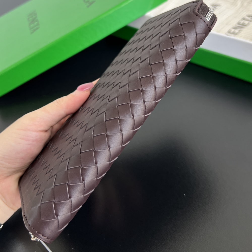 B0tt*ga Ven*ta Intrecciato Piccolo Zip Around Wallet(HIGH-END GRADE)