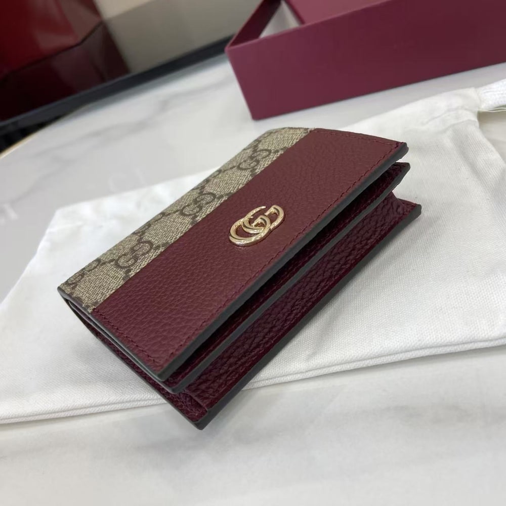 Gvc*1 Bi-color GG Marmont small wallet(HIGH-END GRADE)