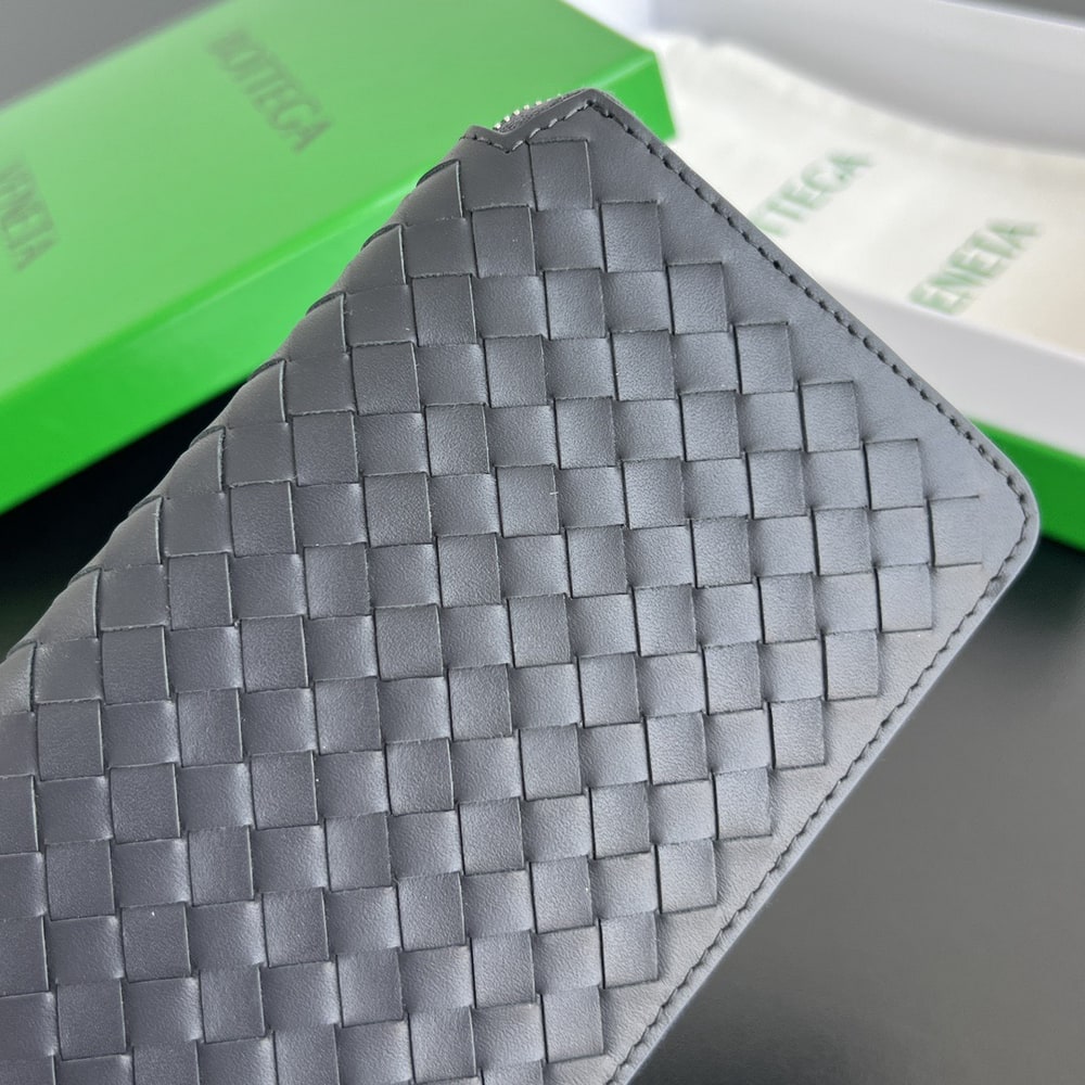 B0tt*ga Ven*ta Intrecciato Piccolo Zip Around Wallet(HIGH-END GRADE)