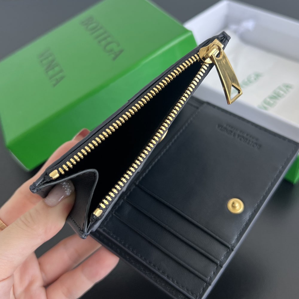 B0tt*ga Ven*ta Intrecciato Small Bi-Fold Wallet(HIGH-END GRADE)