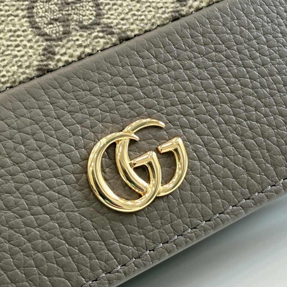 Gvc*1 Bi-color GG Marmont small wallet(HIGH-END GRADE)