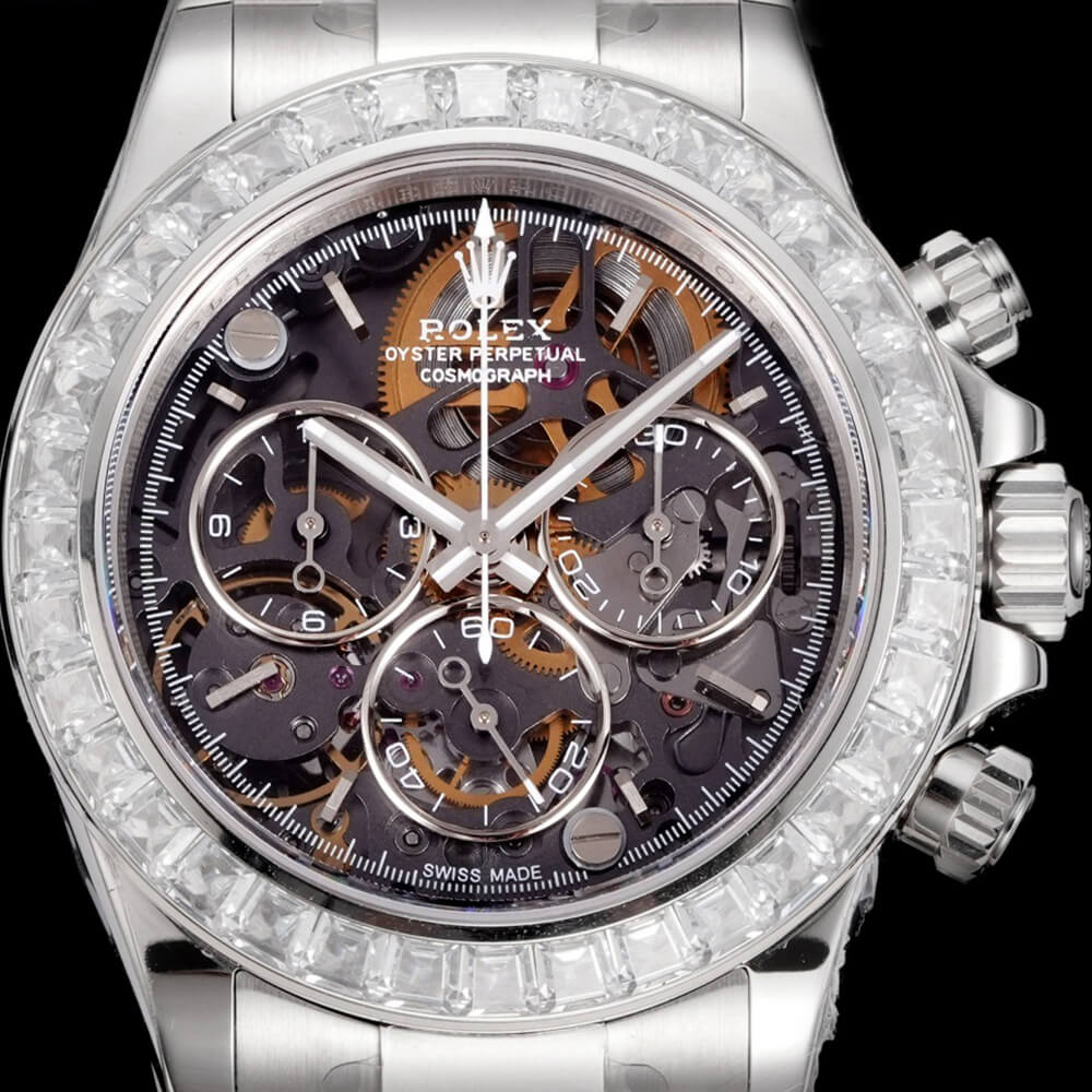 R01ex Diw Daytona skeleton dial