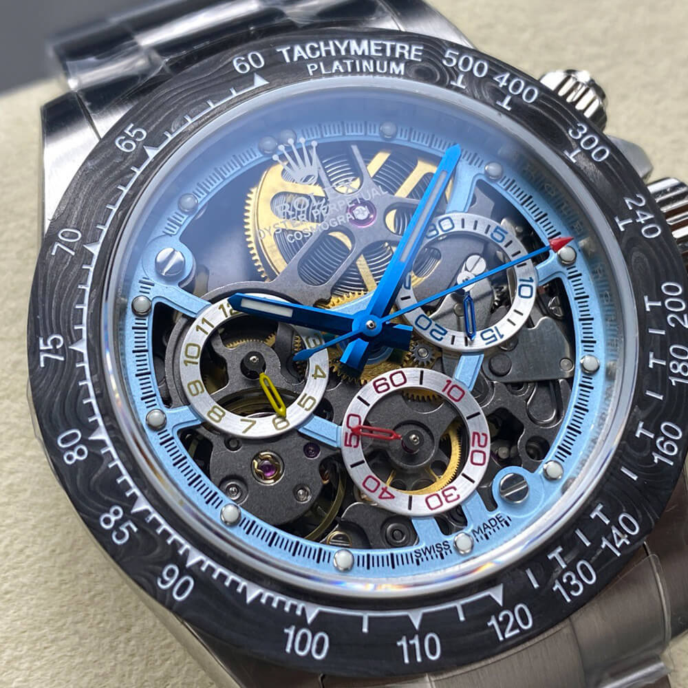 R01ex Diw Daytona skeleton dial