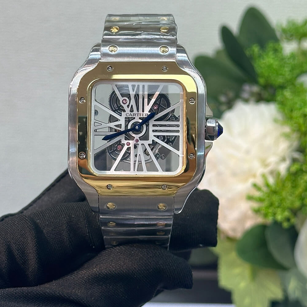 Ca*t1er Santos Skeleton Watch