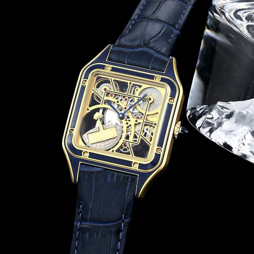 Ca*t1er Santos Skeleton Watch