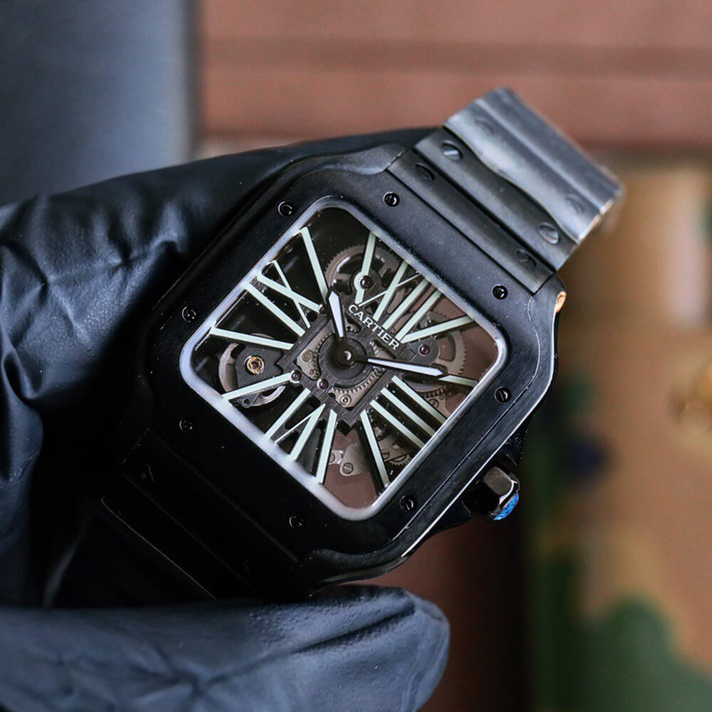 Ca*t1er Santos Skeleton Watch