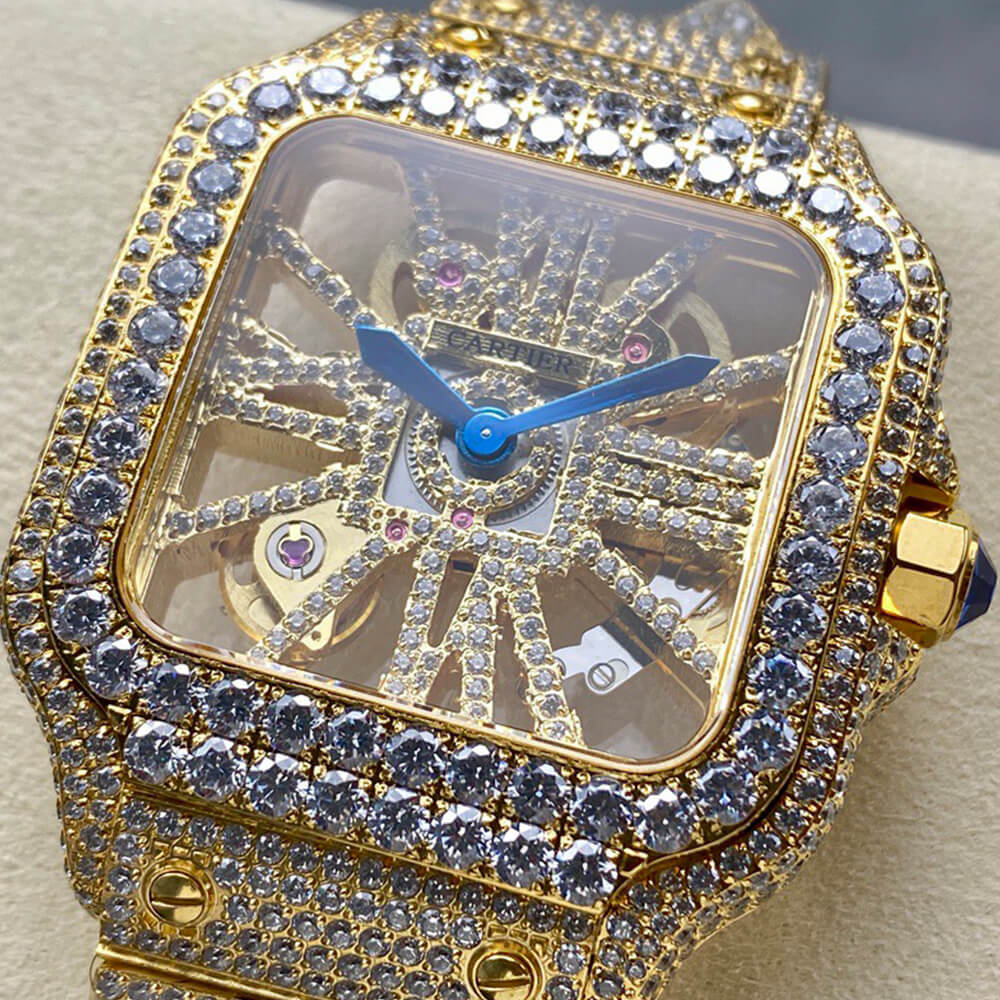 Ca*t1er Santos Skeleton Watch