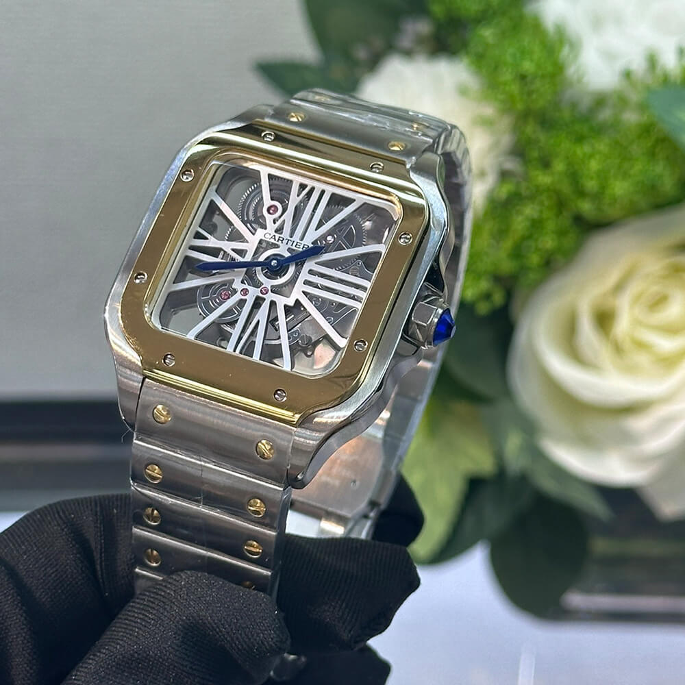 Ca*t1er Santos Skeleton Watch