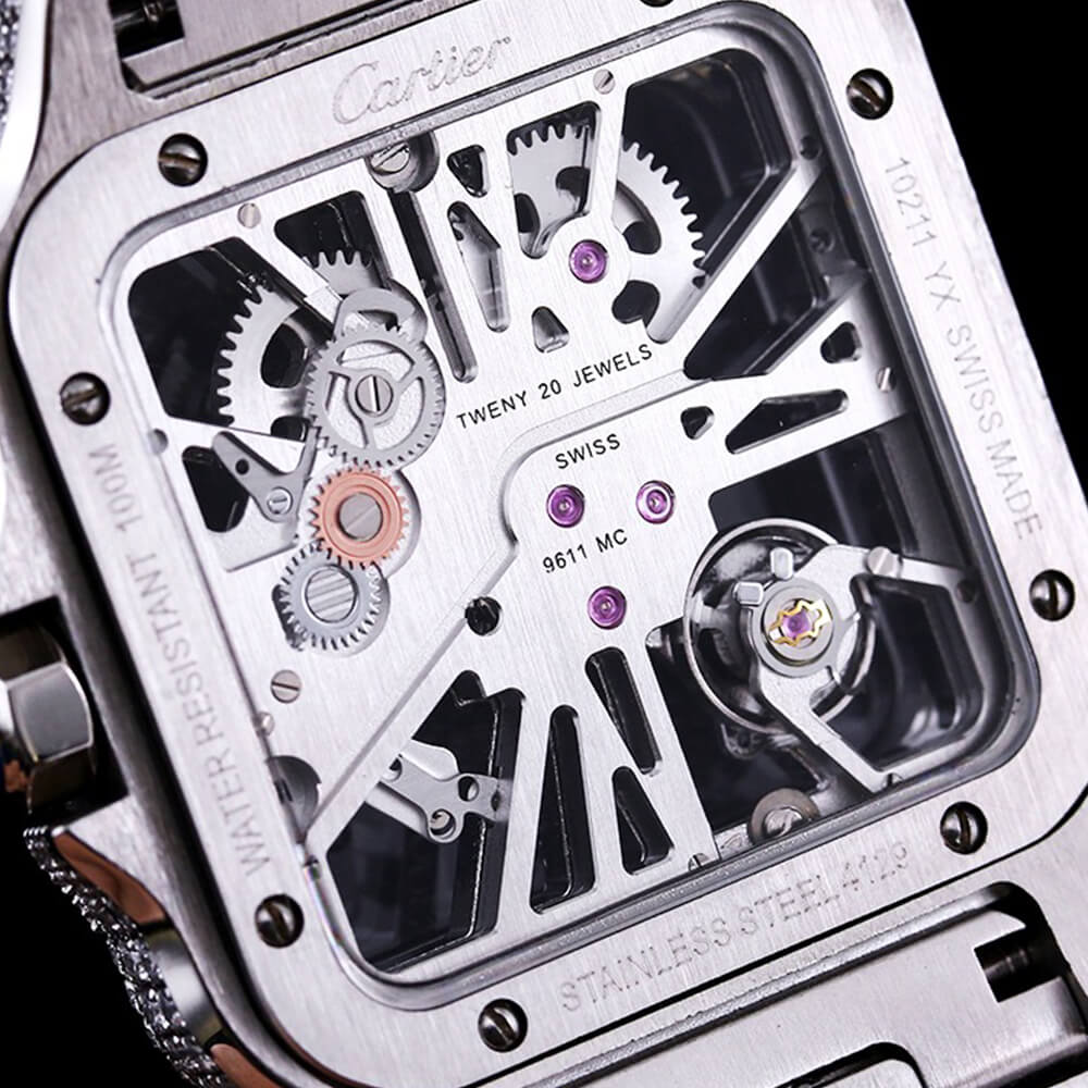 Ca*t1er Santos Skeleton Watch