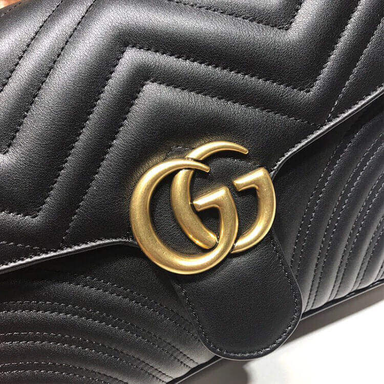 Gvc*1 GG Marmont Small Top Handle Bag