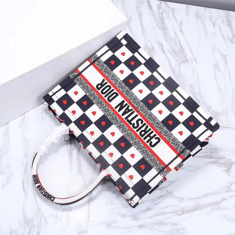 SMALL D10rAMOUR D10r BOOK TOTE