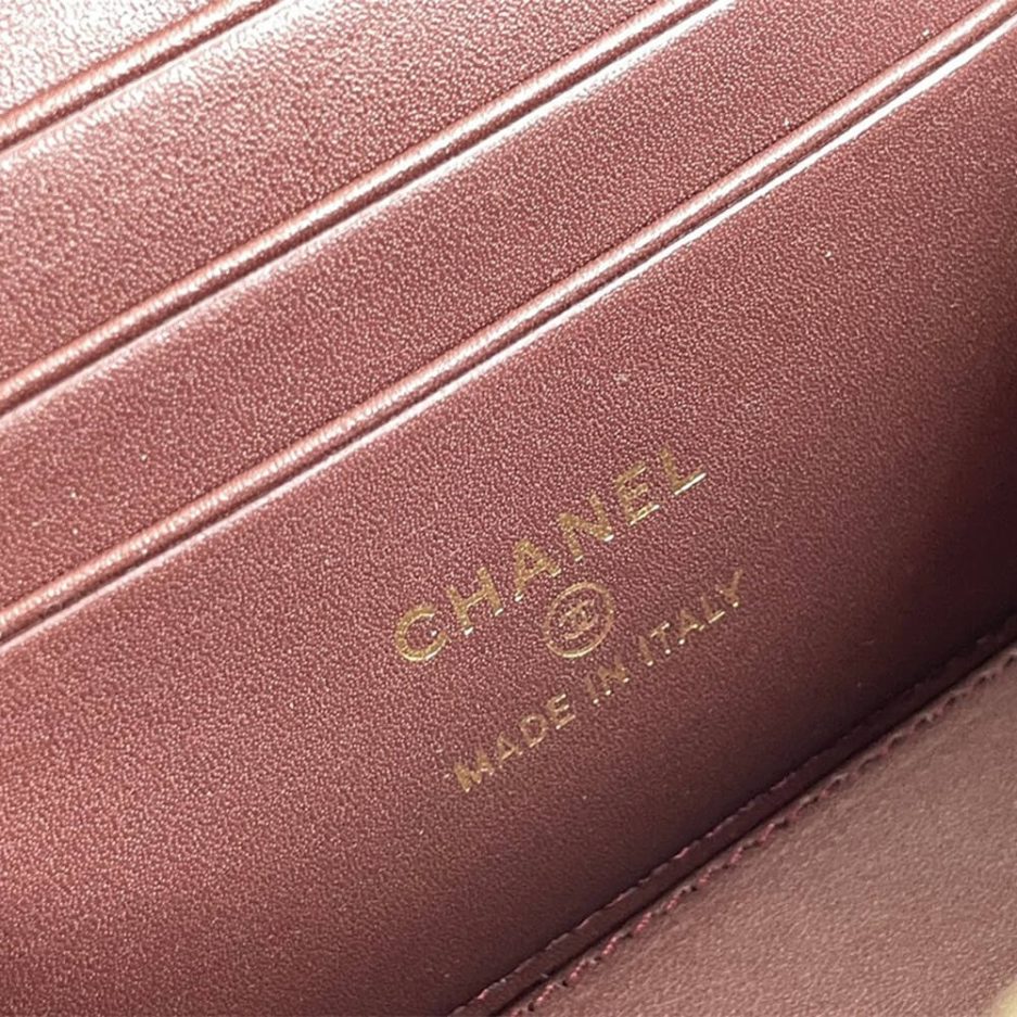 Ch**el long box cosmetic bag