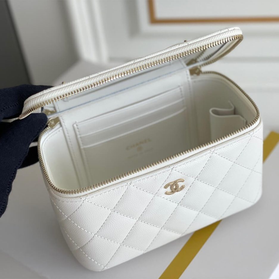 Ch**el long box cosmetic bag
