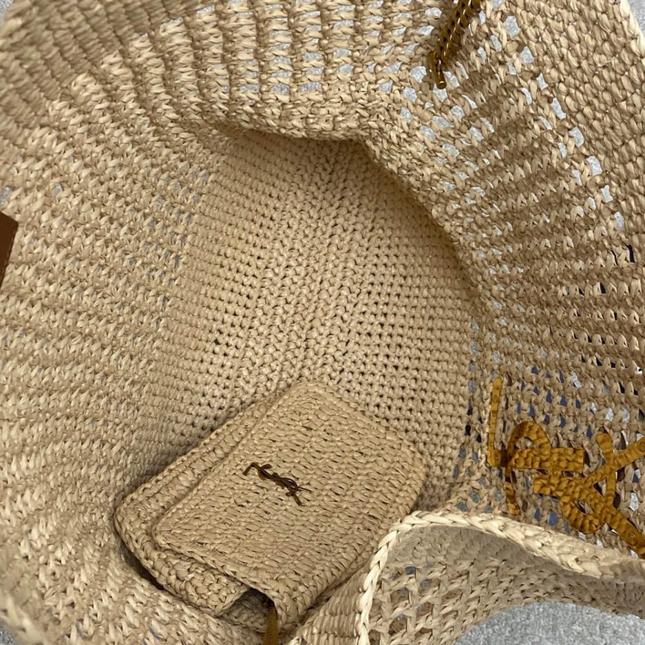 Y51 ICARE SHOPPING BAG IN RAFFIA(HIGH-END GRADE)
