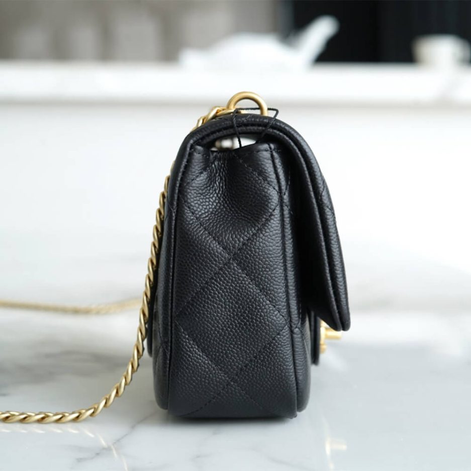 Ch**el Love Gold Ball Chain Shoulder Bag