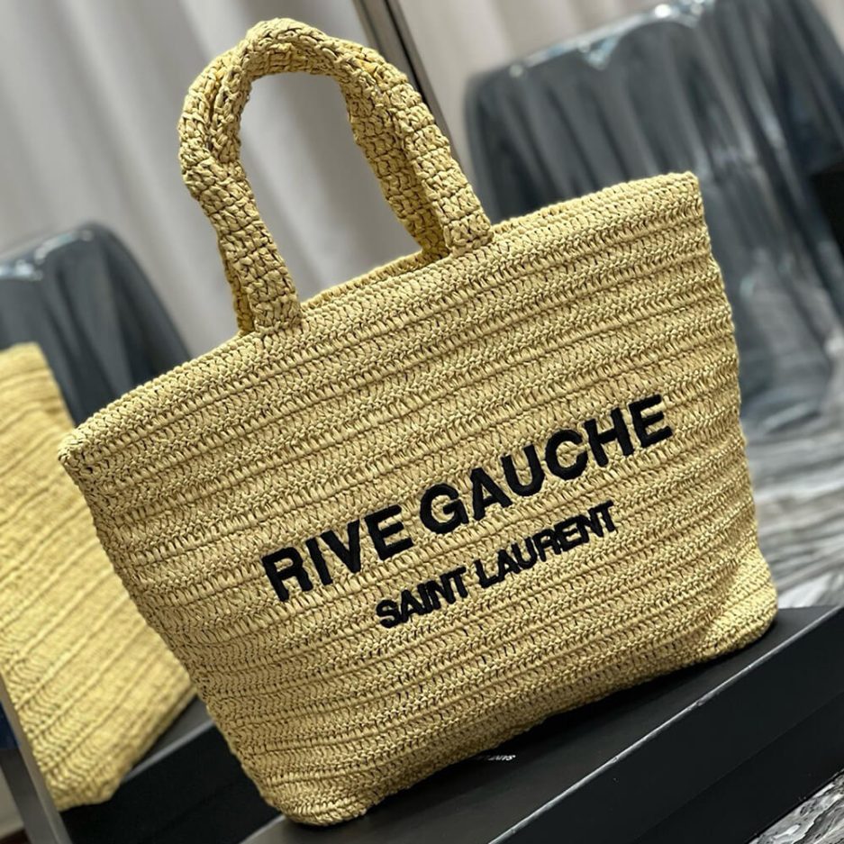 Y51 RIVE GAUCHE TOTE IN RAFFIA(HIGH-END GRADE)