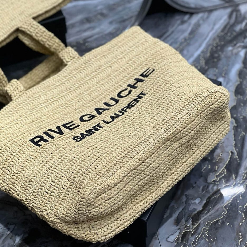 Y51 RIVE GAUCHE TOTE IN RAFFIA(HIGH-END GRADE)