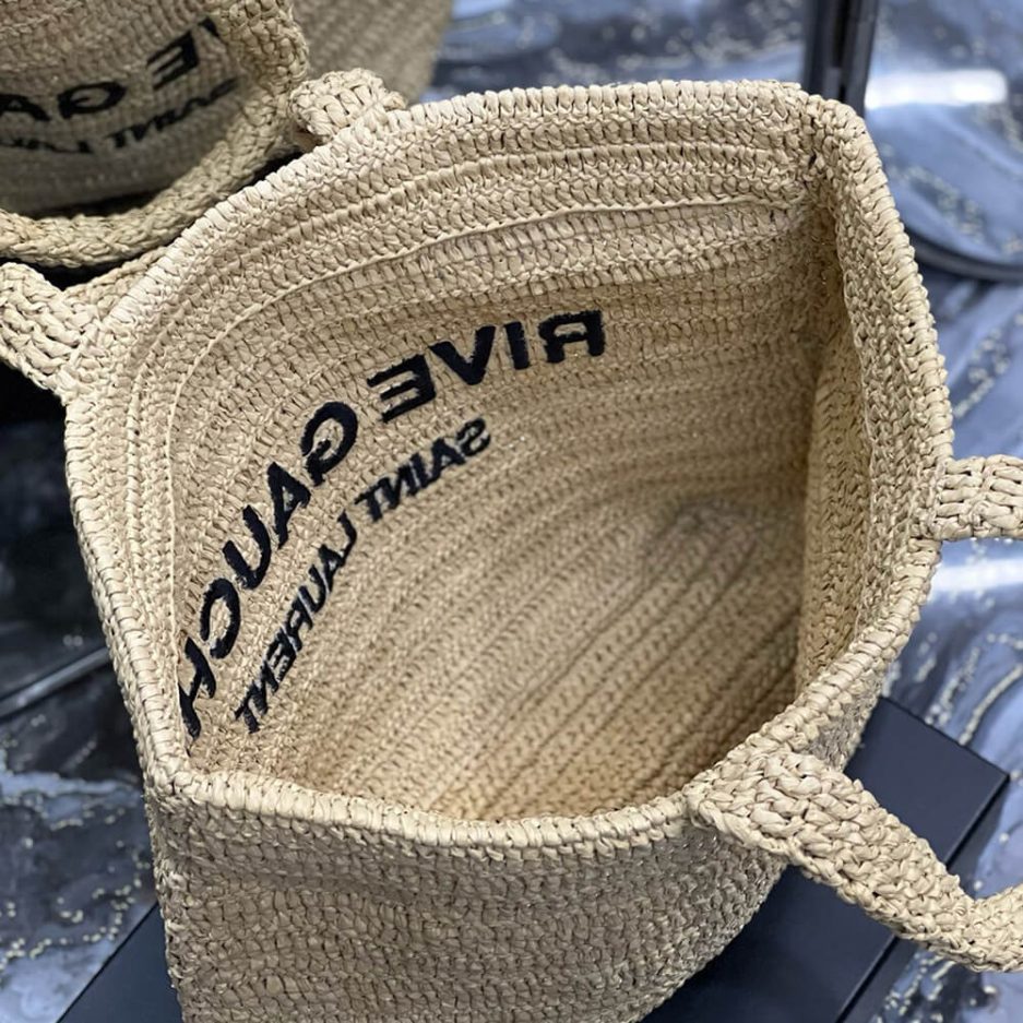 Y51 RIVE GAUCHE TOTE IN RAFFIA(HIGH-END GRADE)