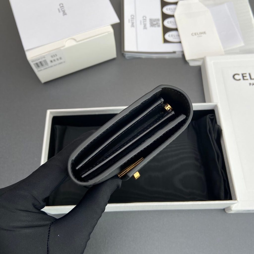 Ce1i*e 16 Large Wallet in Shiny Calf Leather