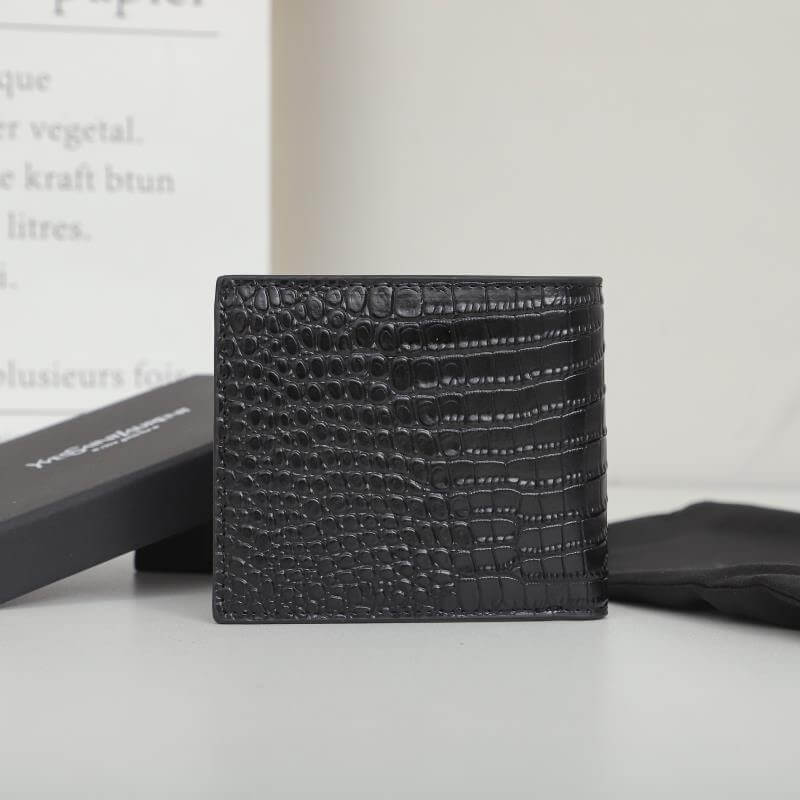 Y51 tiny cassandre wallet in crocodile embossed matte leather