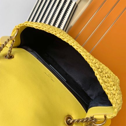 Sa1nt Lau*nt NIKI CHAIN MEDIUM IN RAFFIA(HIGH-END GRADE)