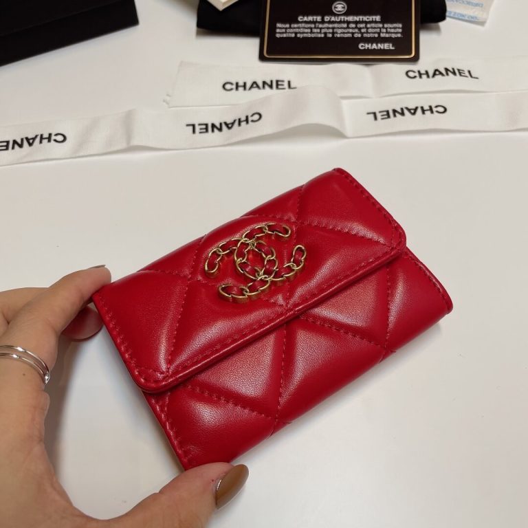 Ch**el 19 card holder with flap